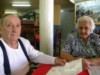 Argimiro y su esposa Soledad en Venezuela en la Casa de Galicia