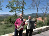 Gabi y Goyo tocando en Orbó. 27/07/2014