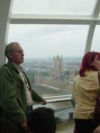 En las alturas de London Eye