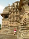 Barruelana en los Templos del Kamasutra en Khajuraho