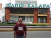 Barruelano frente al periódico de Xalapa - Veracruz (México)